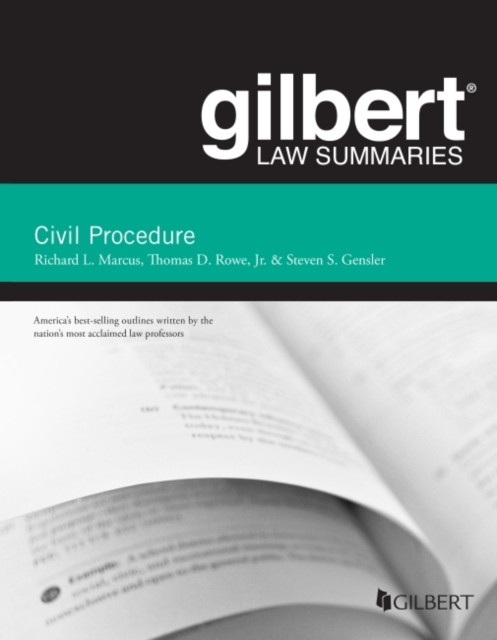 Gilbert Law Summary on Civil Procedure, Paperback / softback Book
