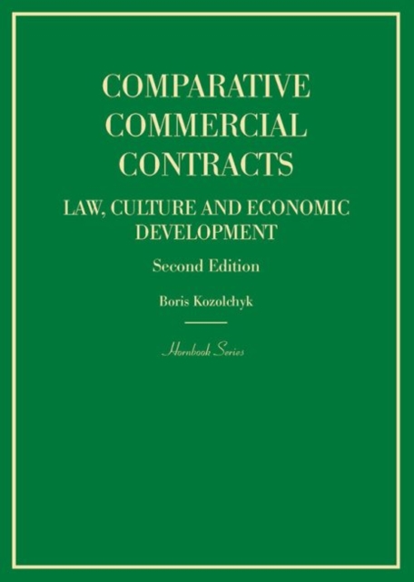 Comparative Commercial Contracts : Law, Culture and Economic Development, Hardback Book