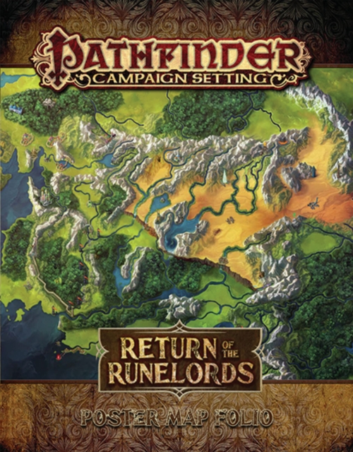 Pathfinder Campaign Setting: Return of the Runelords Poster Map Folio, Game Book