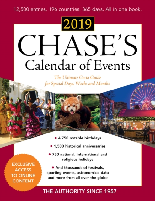 Chase's Calendar of Events 2019 : The Ultimate Go-to Guide for Special Days, Weeks and Months, EPUB eBook