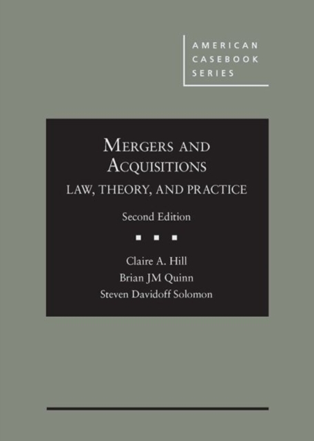 Mergers and Acquisitions : Law, Theory, and Practice, Hardback Book