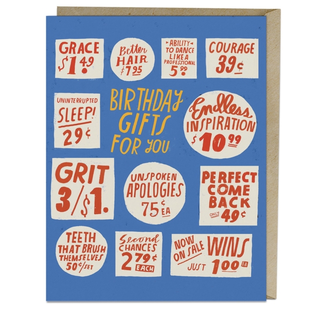 Lisa Congdon Store Signs Birthday Card, Cards Book