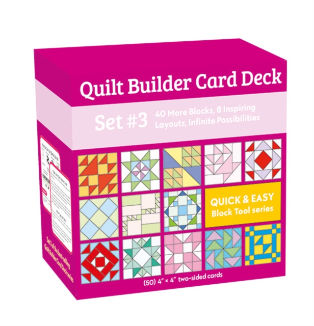 Quilt Builder Card Deck Set #3 : 40 More Blocks, 8 Inspiring Layouts, Infinite Possibilities, General merchandise Book