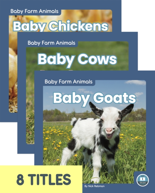Baby Farm Animals (Set of 8), Paperback / softback Book