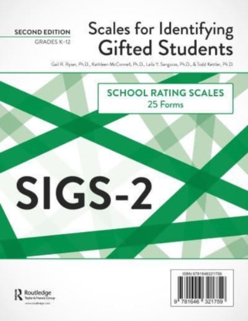 Scales for Identifying Gifted Students (SIGS-2) : School Rating Scale Forms (25 Forms), Loose-leaf Book