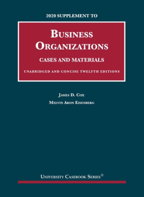 2020 Supplement to Business Organizations, Cases and Materials, Unabridged and Concise, Paperback / softback Book