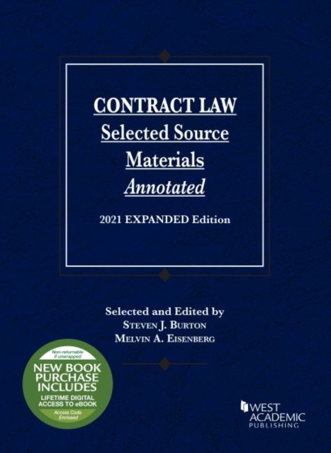 Contract Law : Selected Source Materials Annotated, 2021 Expanded Edition, Paperback / softback Book