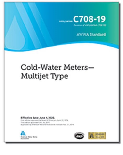 AWWA C708-19 Cold-Water Meters : Multijet Type, Paperback / softback Book