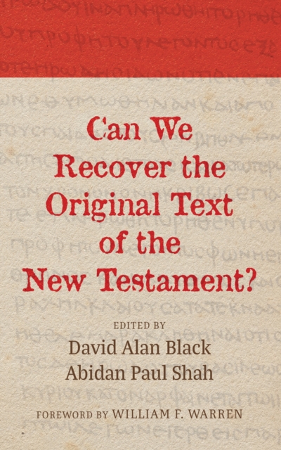 Can We Recover the Original Text of the New Testament?, EPUB eBook