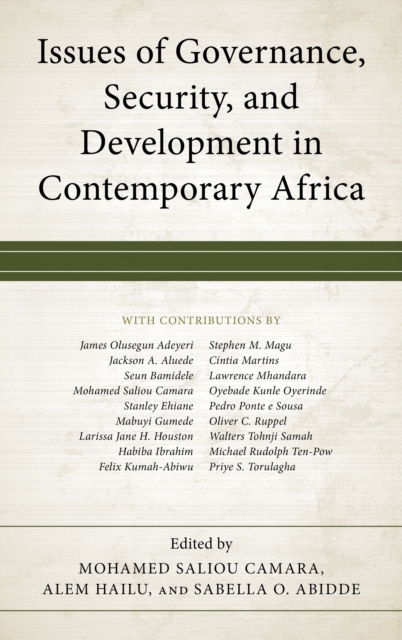 Issues of Governance, Security, and Development in Contemporary Africa, Hardback Book