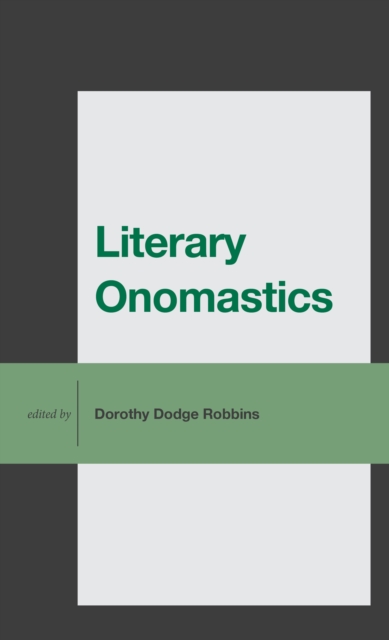 Literary Onomastics, EPUB eBook