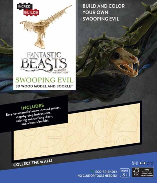 IncrediBuilds: Fantastic Beasts and Where to Find Them : Swooping Evil 3D Wood Model and Booklet, Kit Book