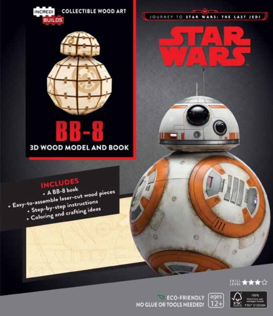 IncrediBuilds: Star Wars: The Last Jedi: BB-8 3D Wood Model and Book : An Inside Look at the Intrepid Little Astromech Droid, Kit Book
