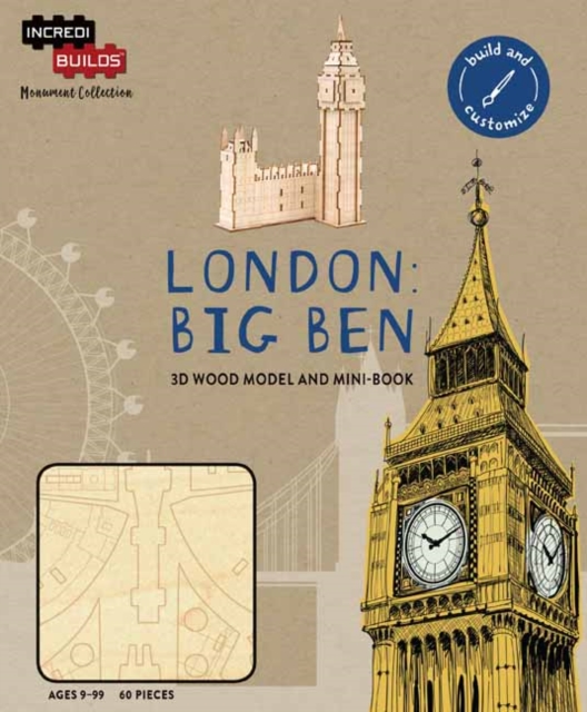 IncrediBuilds Monument Collection: London : Big Ben, Kit Book