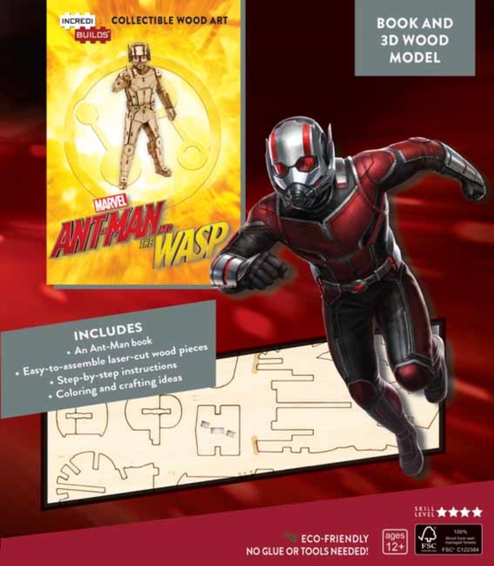 IncrediBuilds: Marvel: Ant-Man and the Wasp Book and 3D Wood Model, Kit Book