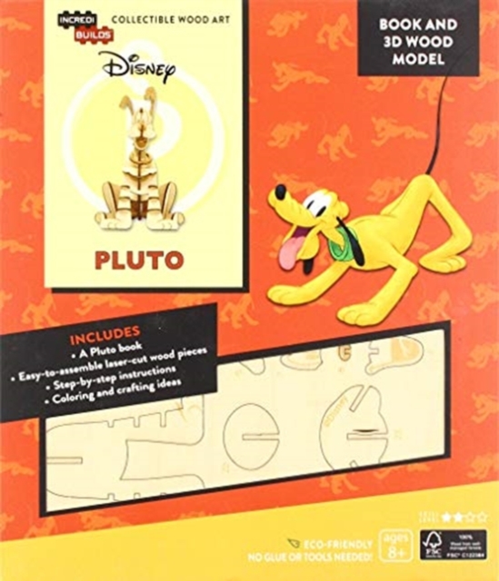 IncrediBuilds: Disney: Pluto Book and 3D Wood Model, Kit Book
