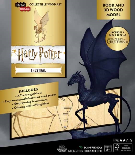 IncrediBuilds: Harry Potter : Thestral Book and 3D Wood Model, Kit Book