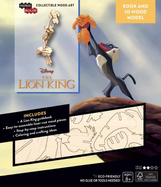 IncrediBuilds: Disney's The Lion King Book and 3D Wood Model : Exploring the Pride Lands, Kit Book