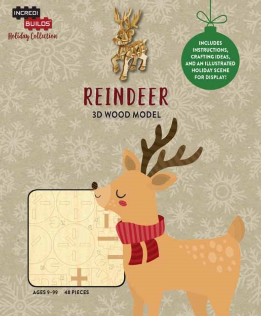 IncrediBuilds Holiday Collection: Reindeer, Kit Book