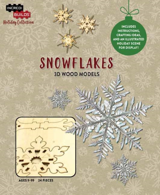 IncrediBuilds Holiday Collection: Snowflakes, Kit Book