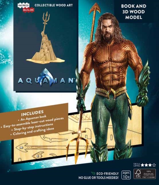 IncrediBuilds: Aquaman Book and 3D Wood Model, Kit Book