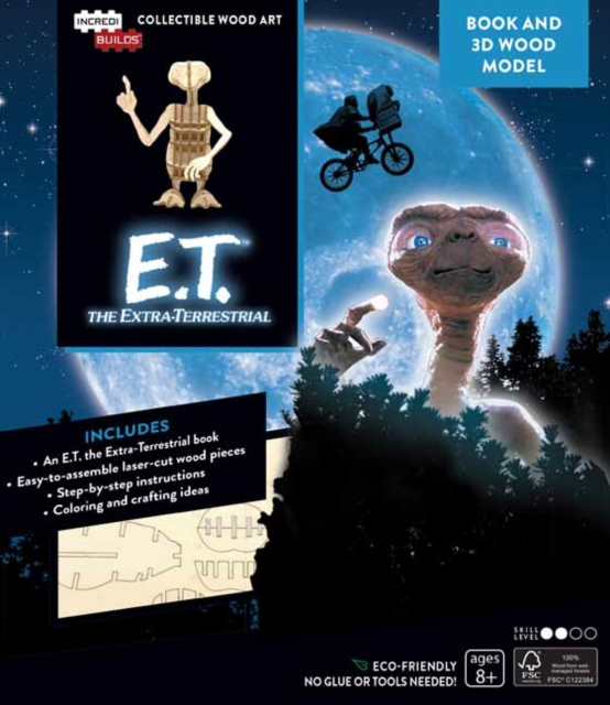 IncrediBuilds: E.T. the Extra-Terrestrial Book and 3D Wood Model, Kit Book