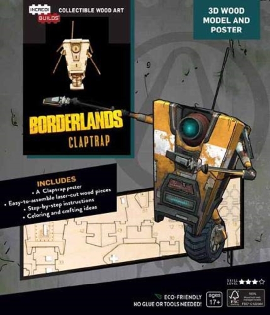 Incredibuilds: Borderlands Clap Trap, Kit Book