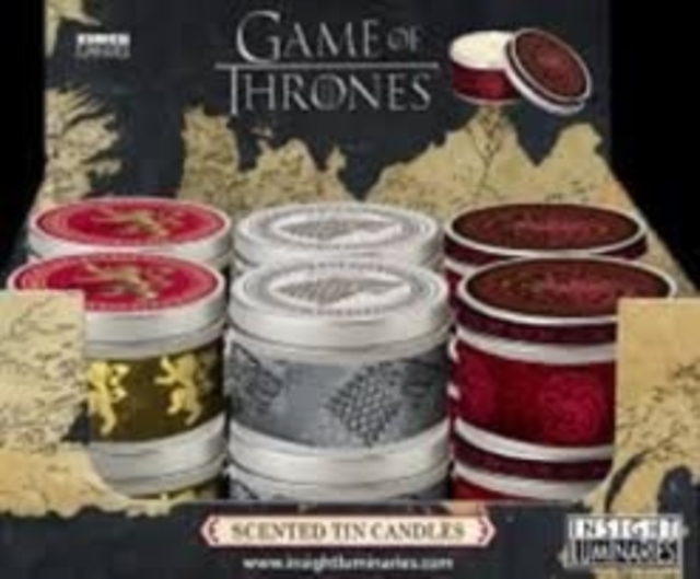 Game of Thrones: Mixed Scent Tin Candles 12-pack, Other book format Book