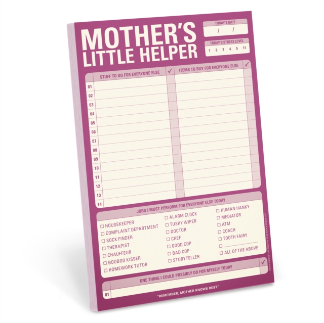 Knock Knock Mother`s Little Helper Pad, Other printed item Book