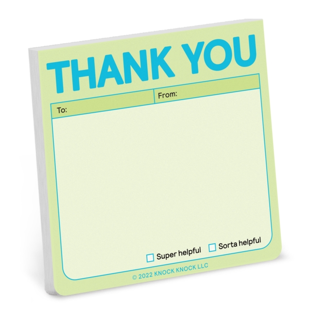 Knock Knock Thank You Sticky Note (Pastel Version), Other printed item Book