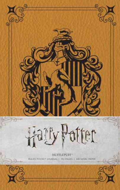 Harry Potter: Hufflepuff Ruled Pocket Journal, Hardback Book