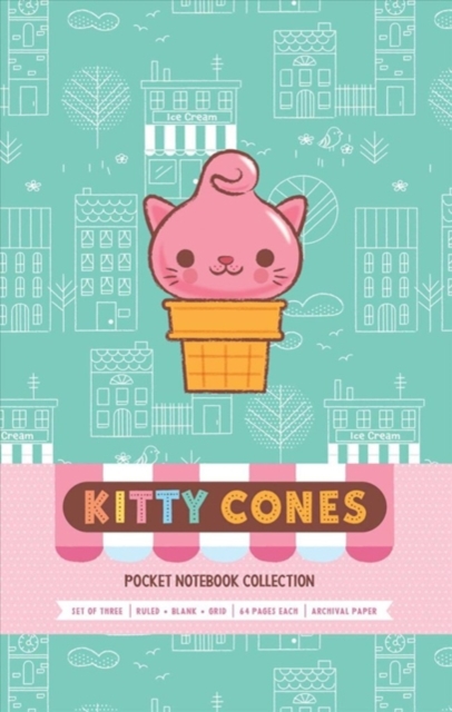 Kitty Cones : Pocket Notebook Collection Set of 3, Notebook / blank book Book
