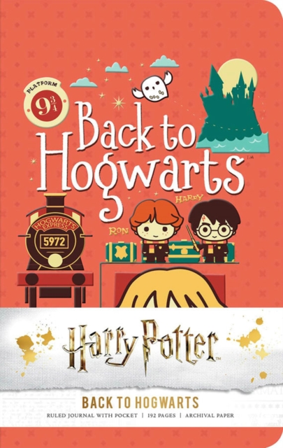 Harry Potter: Back to Hogwarts Ruled Pocket Journal, Hardback Book