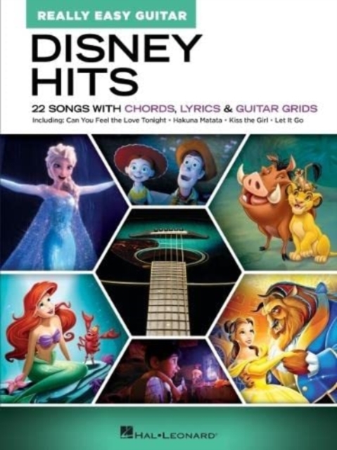 Disney Hits : Really Easy Guitar - 22 Songs with Chords, Lyrics & Guitar Grids, Book Book
