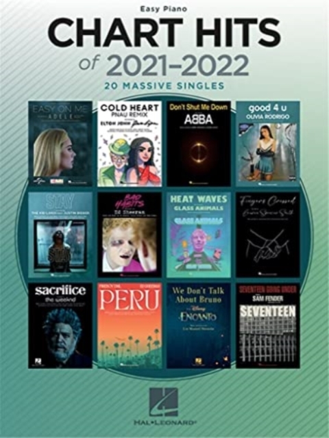 CHART HITS OF 20212022 EASY PIANO, Paperback Book