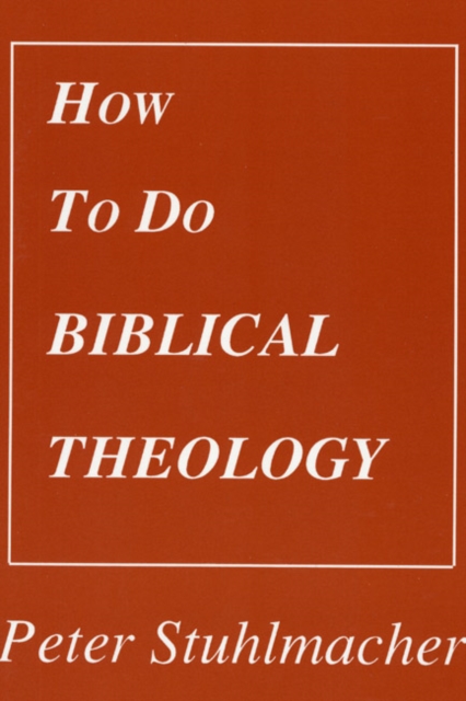 How to do Biblical Theology, PDF eBook