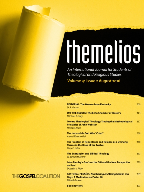 Themelios, Volume 41, Issue 2, PDF eBook