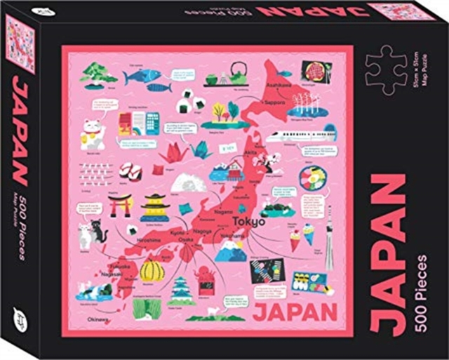 Japan Map Puzzle : 500-Piece Jigsaw Puzzle, Jigsaw Book