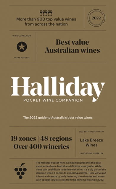 Halliday Pocket Wine Companion 2022 : The 2022 Guide to Australia's Best Value Wines, Hardback Book