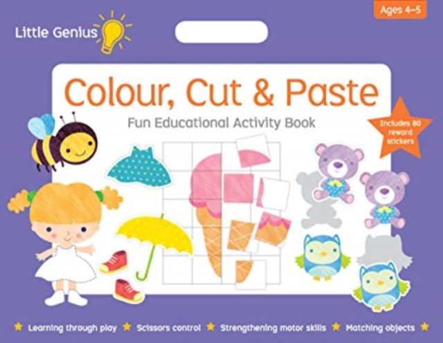 Little Genius Mega Pad - Colour, Cut & Paste, Paperback / softback Book