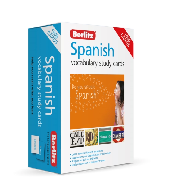 Berlitz Spanish Study Cards (Language Flash Cards), Cards Book