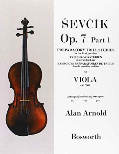 Viola Studies Op.7 Part1 : Preparatory Trill Studie, Book Book