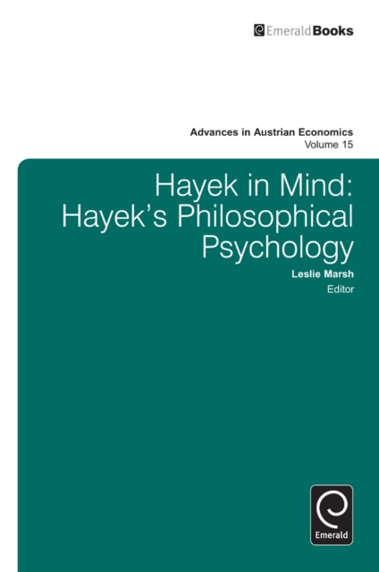 Hayek in Mind : Hayek's Philosophical Psychology, PDF eBook