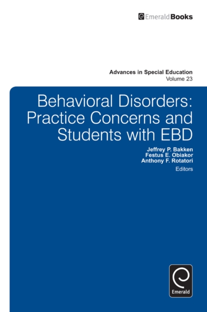 Behavioral Disorders : Practice Concerns and Students with EBD, Hardback Book