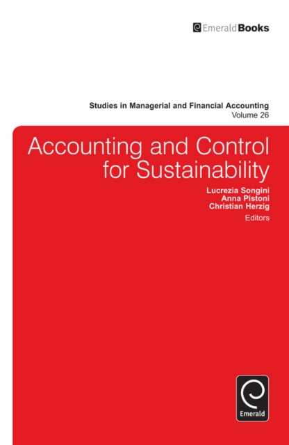 Accounting and Control for Sustainability, Hardback Book