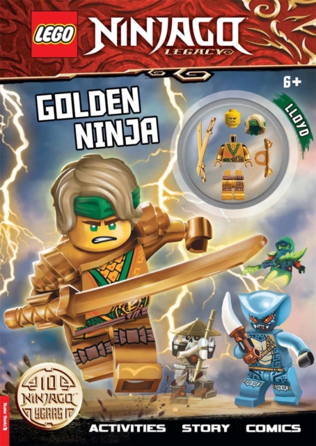 LEGO (R) NINJAGO (R): Golden Ninja Activity Book (with Lloyd minifigure), Paperback / softback Book