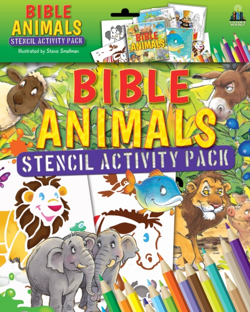 Bible Animals Stencil Activity Pack, Hardback Book