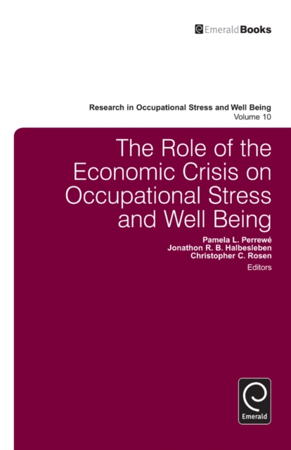 The Role of the Economic Crisis on Occupational Stress and Well Being, PDF eBook