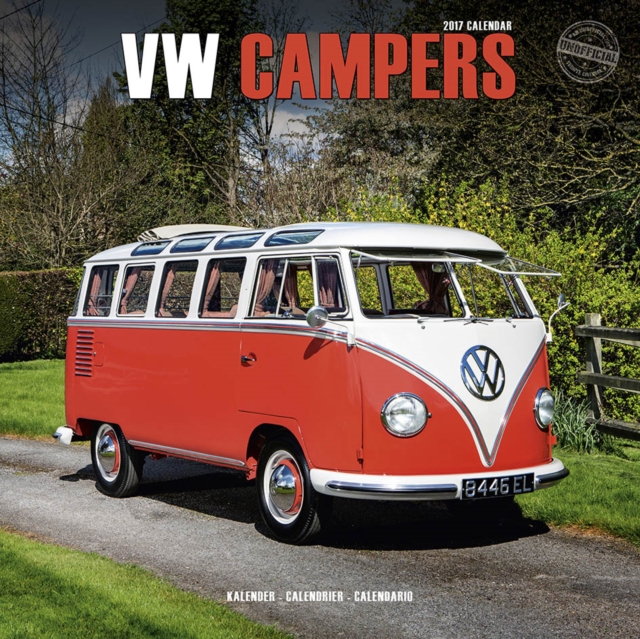 VW Campers Calendar 2017, Calendar Book