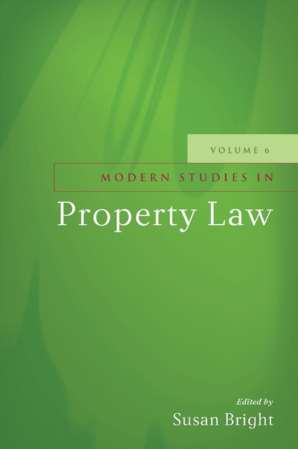 Modern Studies in Property Law - Volume 6, PDF eBook